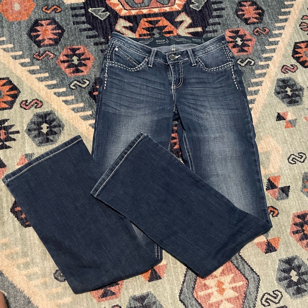 Womens wrangler 5/6x36 bootcut jeans